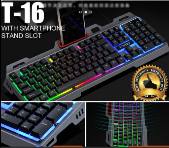 Keyboard GAMING TF16 LED 7 MÀU Chuyên Game